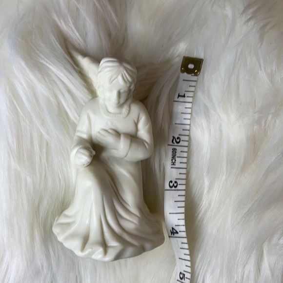 NWT in box glass Christmas nativity scene white - Picture 9 of 11